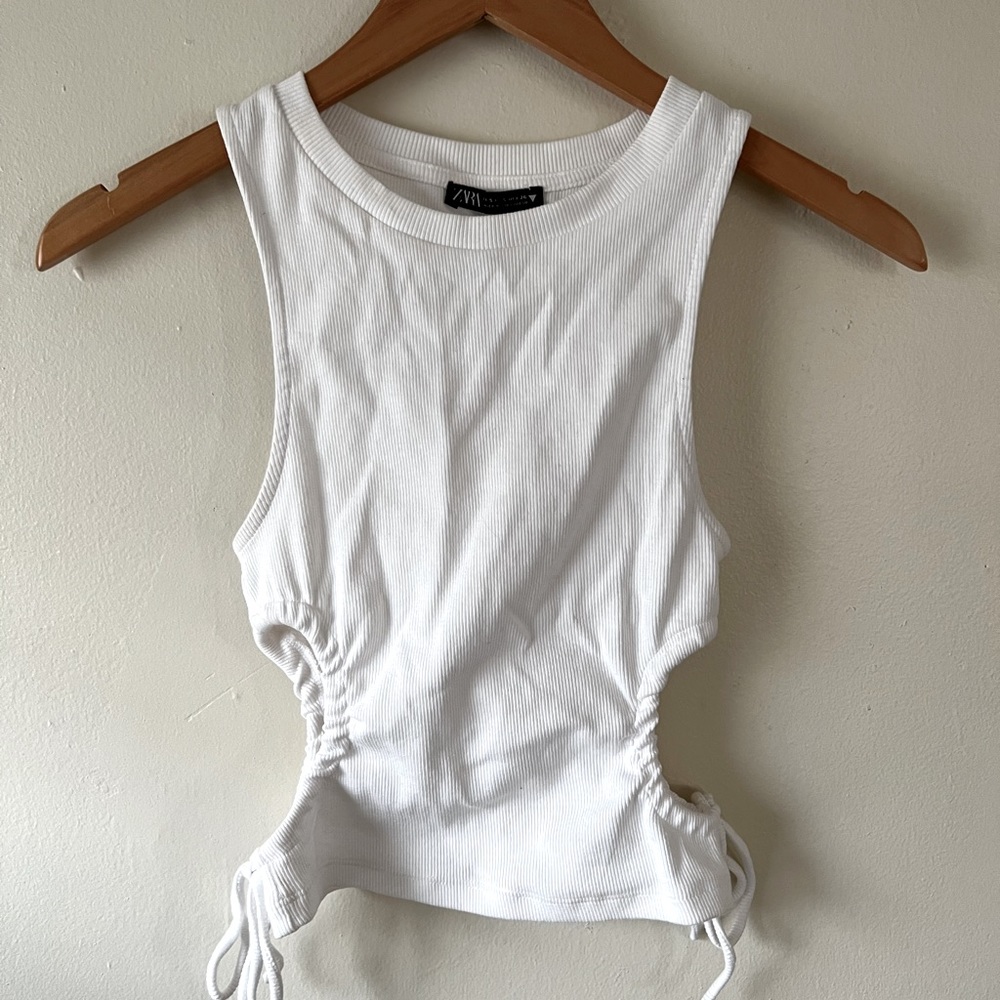 Zara White Tank